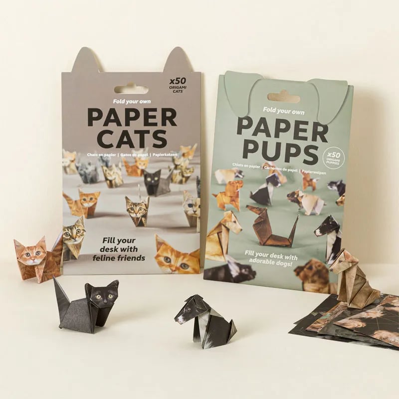 🐱 Supersøte DIY Papirkatter Sett
