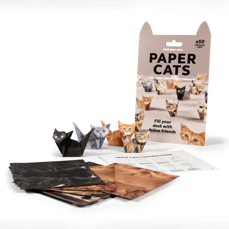 🐱 Supersøte DIY Papirkatter Sett