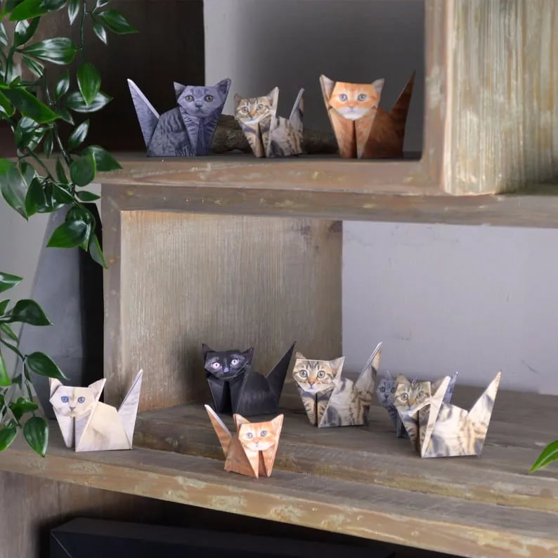 🐱 Supersøte DIY Papirkatter Sett