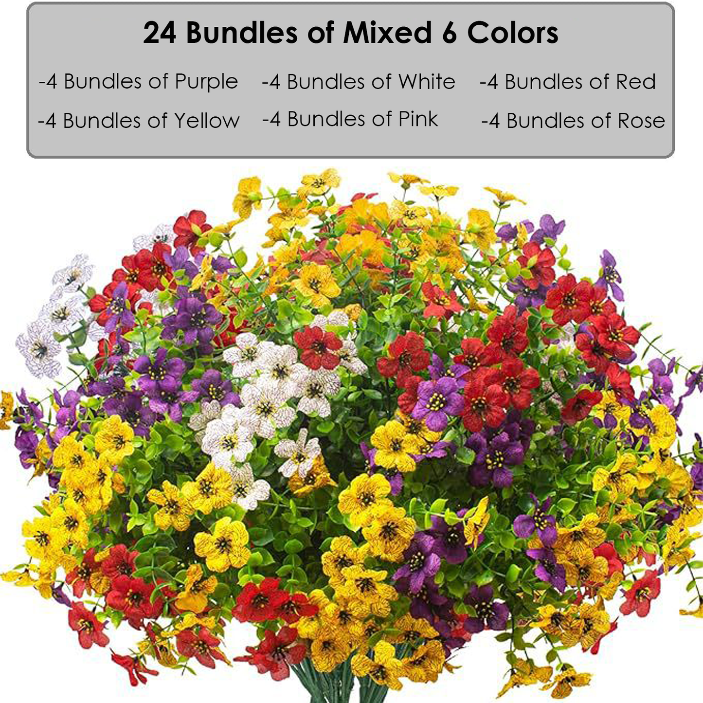 ✨Ukens spesialpris: kun 49 kr💥Livlige, UV-bestandige kunstige blomster🌺