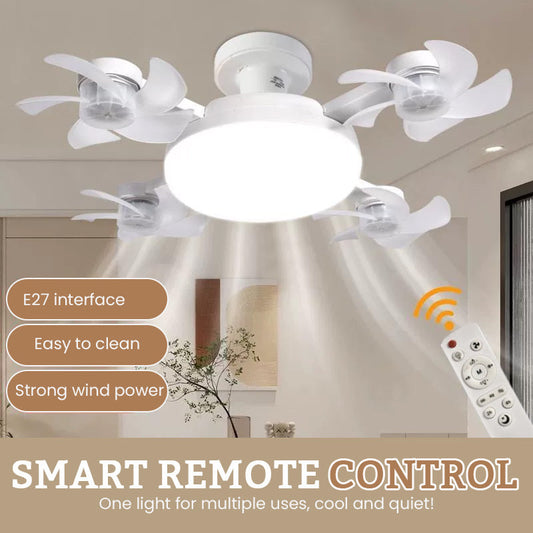 Smart dronetakvifte med lys