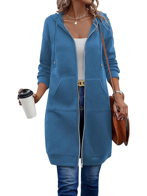 🔥Dame Casual Fleece Hettegensere med Glidelås – Kjøp To, Gratis Frakt