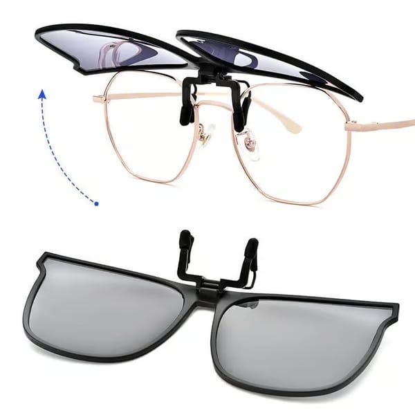 😎🔥 Supertilbud! 39 % rabatt! – Splitter nye polariserte oppklappbare clip-on-briller😍