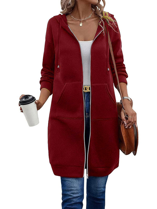 🔥Dame Casual Fleece Hettegensere med Glidelås – Kjøp To, Gratis Frakt