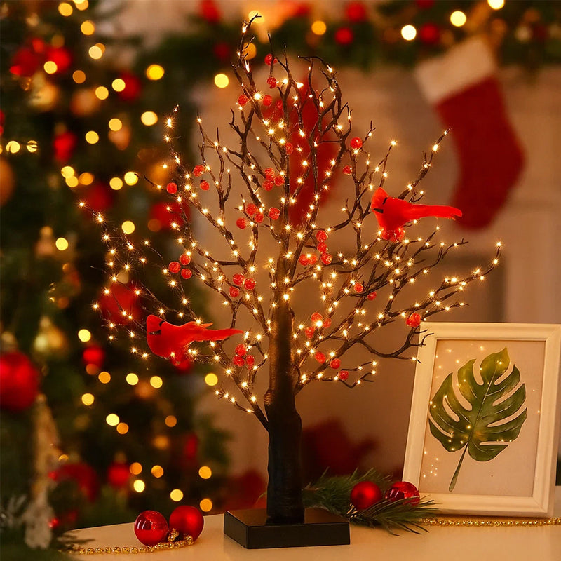 🌲Little Red Bird Tree Light
