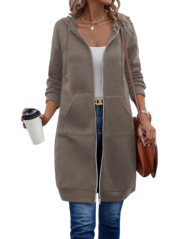 🔥Dame Casual Fleece Hettegensere med Glidelås – Kjøp To, Gratis Frakt