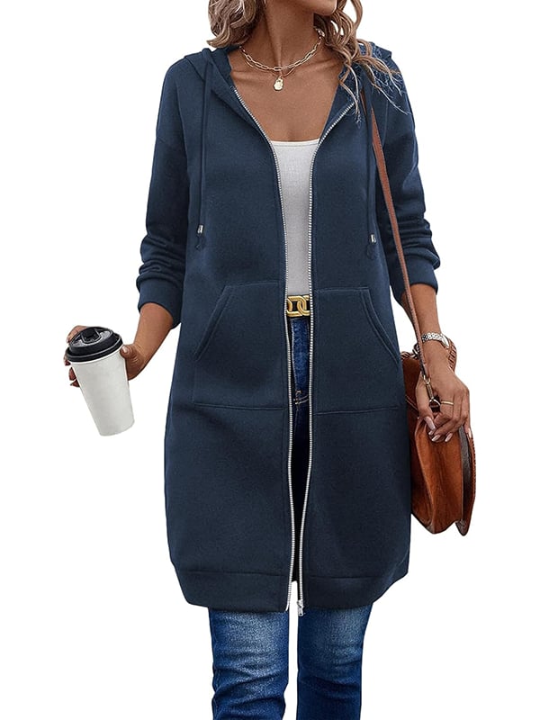 🔥Dame Casual Fleece Hettegensere med Glidelås – Kjøp To, Gratis Frakt