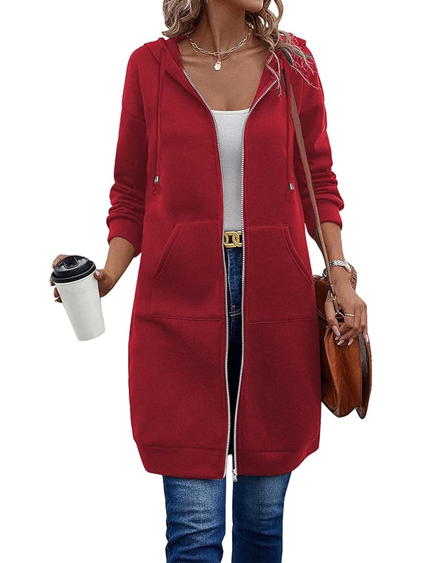 🔥Dame Casual Fleece Hettegensere med Glidelås – Kjøp To, Gratis Frakt