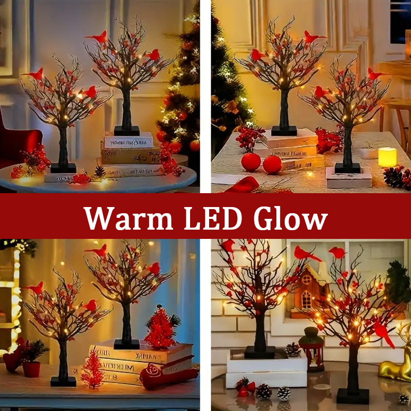 🌲Little Red Bird Tree Light