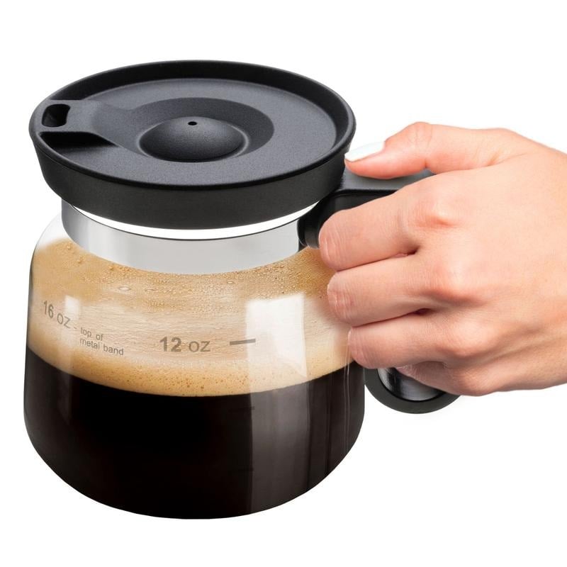 💕49% RABATT💖☕ 16 oz glasskaffekopp – Kaffekanne-stil