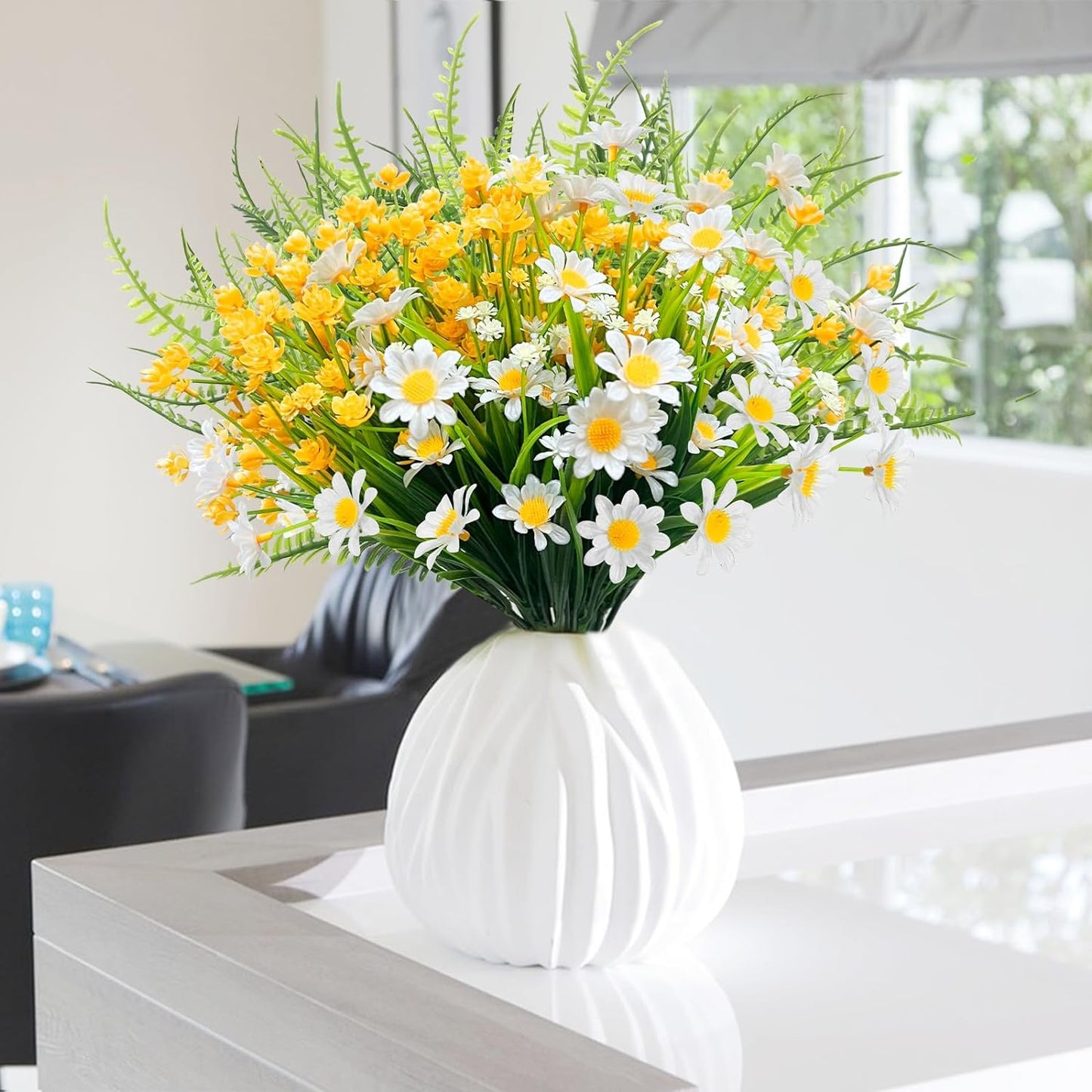 ‌Konstgjorda prästkragar för utomhusbruk 💐
