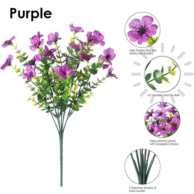 ✨Ukens spesialpris: kun 49 kr💥Livlige, UV-bestandige kunstige blomster🌺