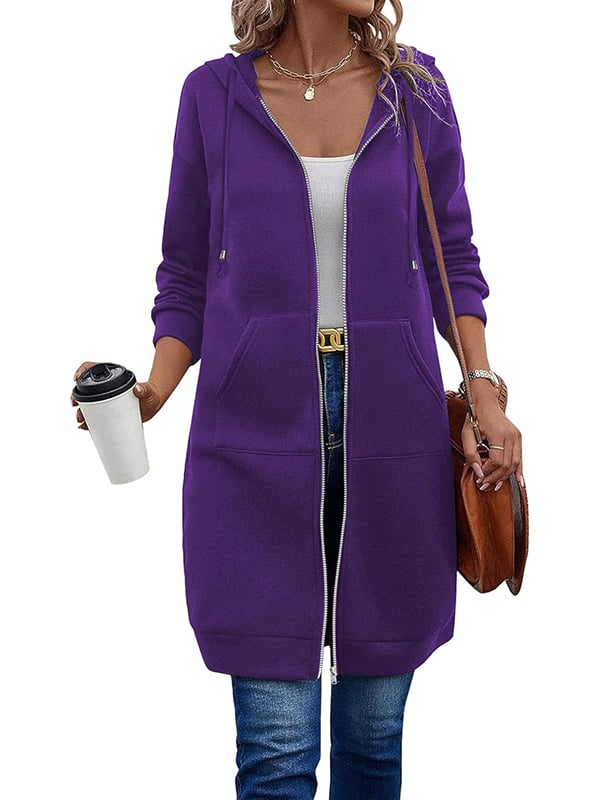 🔥Dame Casual Fleece Hettegensere med Glidelås – Kjøp To, Gratis Frakt