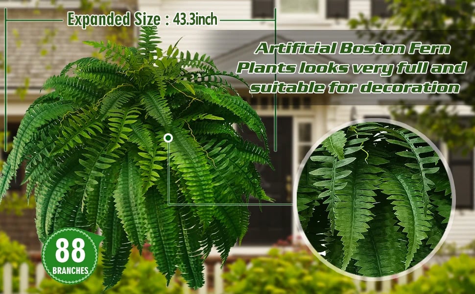 UV Resistant Lifelike Artificial Boston Fern🎁Buy 2 Free Shipping