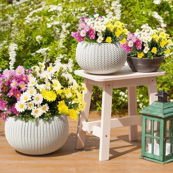 ‌Konstgjorda prästkragar för utomhusbruk 💐