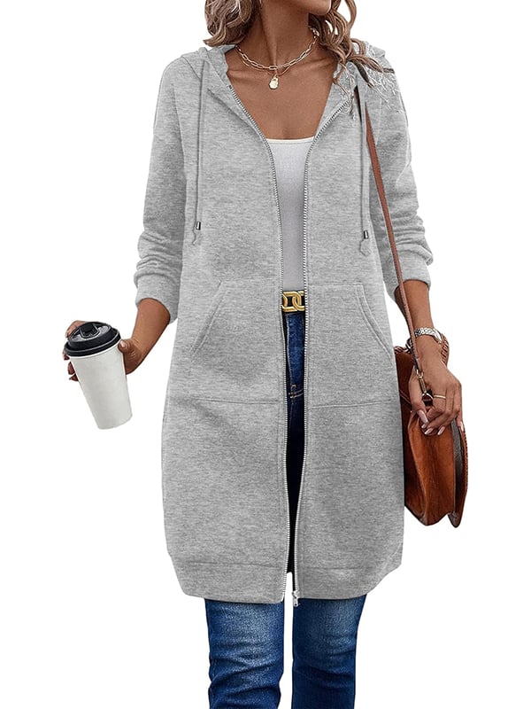 🔥Dame Casual Fleece Hettegensere med Glidelås – Kjøp To, Gratis Frakt