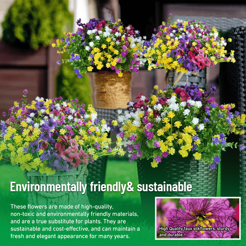 ✨Ukens spesialpris: kun 49 kr💥Livlige, UV-bestandige kunstige blomster🌺