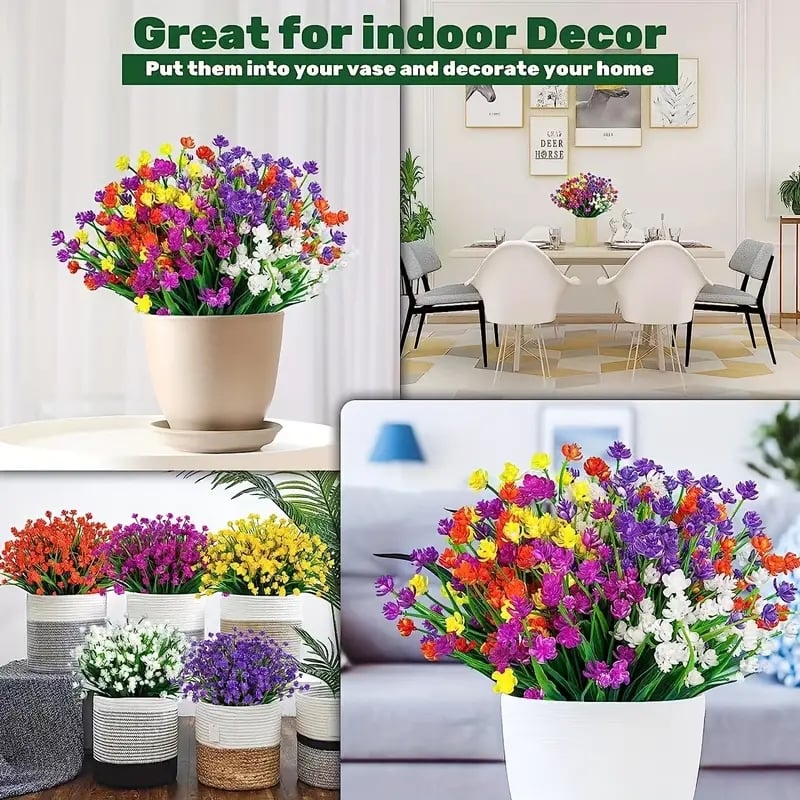 ✨Ukens spesialpris: kun 49 kr💥Livlige, UV-bestandige kunstige blomster🌺